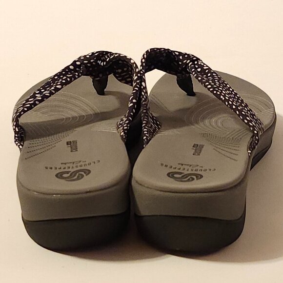 CLOUDSTEPPERS by CLARKS Women's Size 7 Arla Glison Slides Sandals Grey/White - Picture 3 of 10